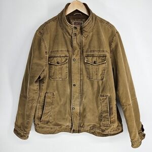 Levi's Jacket Trucker Field Military Utility Work jacket Men's XL Brown